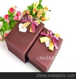 天地盖丝带礼品包装盒 上海精美产品包装印刷加工裱糊厂
